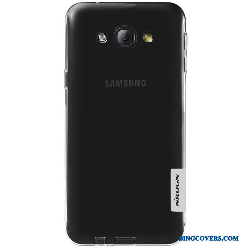 Samsung Galaxy A8 Mobiltelefon Gennemsigtig Stjerne Etui Beskyttelse Cover Sølv