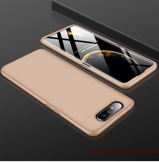 Samsung Galaxy A80 Stjerne Telefon Etui Rosa Guld Cover Nubuck Tynd Alt Inklusive