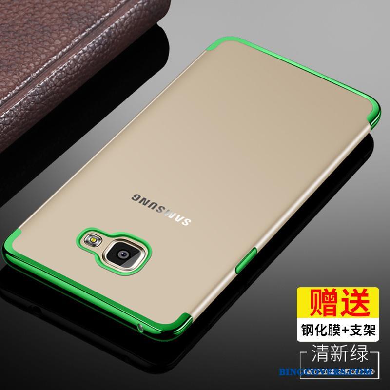 Samsung Galaxy A9 Telefon Etui Høj Silikone Gennemsigtig Beskyttelse Blød Grøn