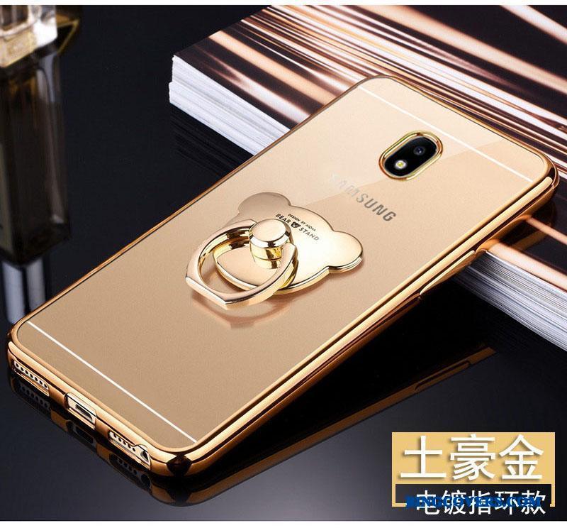Samsung Galaxy J3 2017 Silikone Telefon Etui Alt Inklusive Anti-fald Cover Beskyttelse Guld