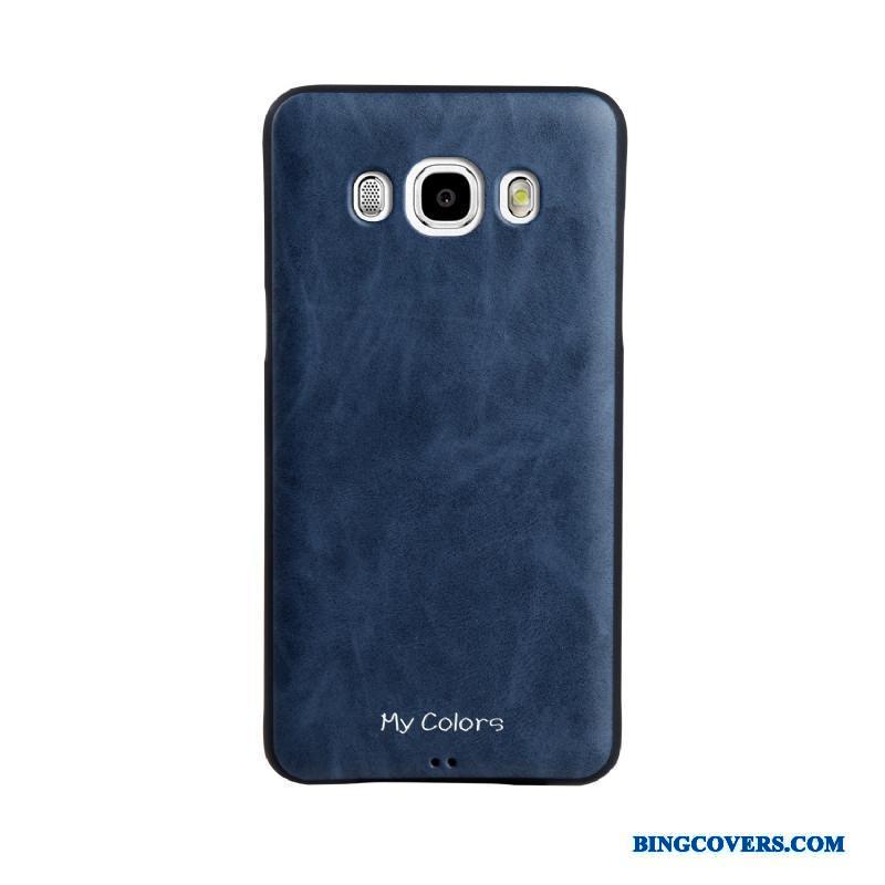 Samsung Galaxy J5 2016 Blå Beskyttelse Blød Cover Stjerne Telefon Etui Læder
