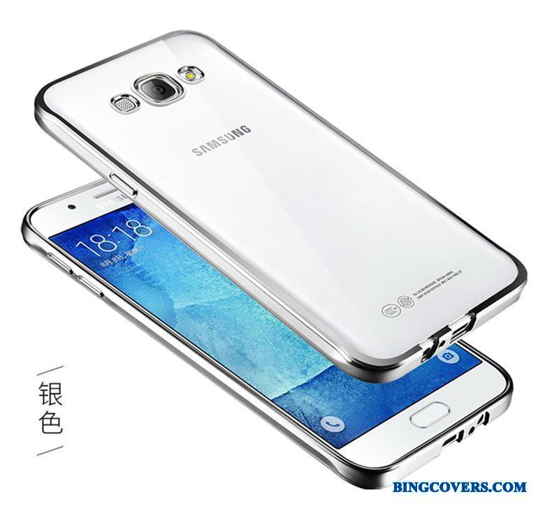 Samsung Galaxy J5 2016 Telefon Etui Sølv Gennemsigtig Anti-fald Silikone Blød Stjerne