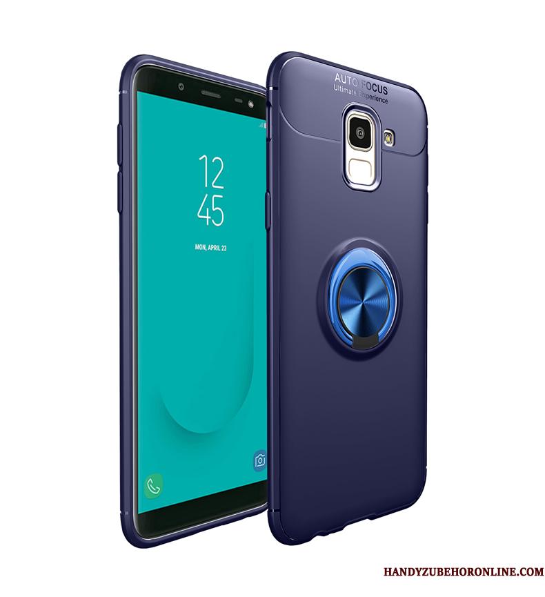 Samsung Galaxy J6 Support Bil Stjerne Alt Inklusive Telefon Etui Blå Anti-fald