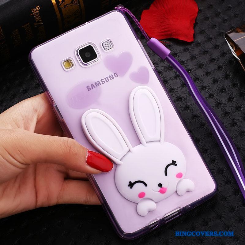 Samsung Galaxy J7 2015 Cartoon Blød Beskyttelse Telefon Etui Stjerne Gennemsigtig Cover