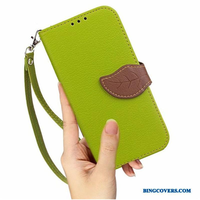 Samsung Galaxy J7 2015 Etui Stjerne Folio Beskyttelse Mobiltelefon Lædertaske Tegnebog Grøn