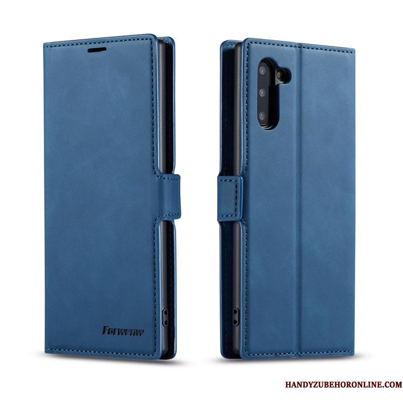 Samsung Galaxy Note 10 Cover Telefon Etui Blå Stjerne