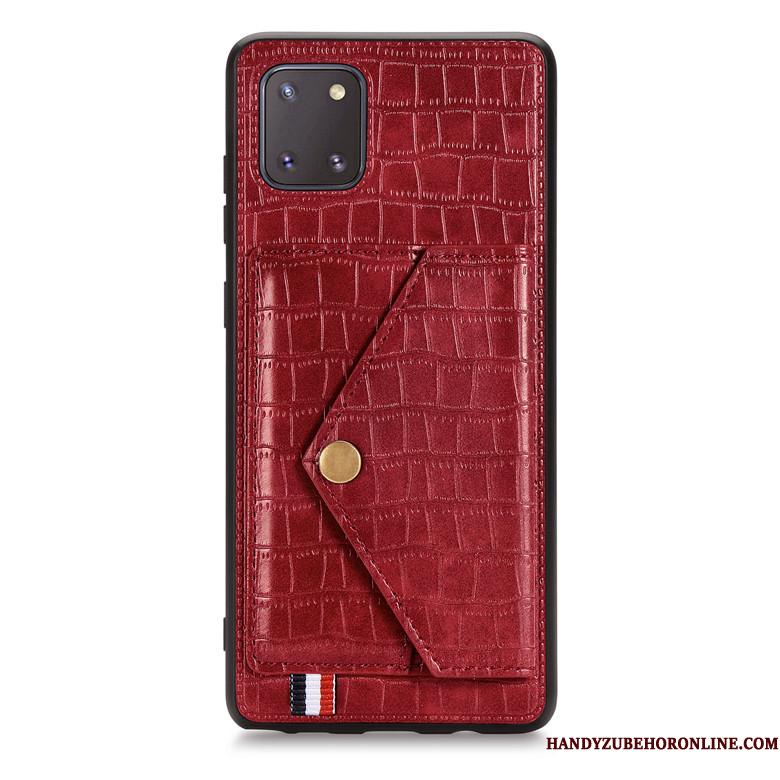 Samsung Galaxy Note 10 Lite Krokodille Mønster Anti-fald Lædertaske Stjerne Telefon Etui Alt Inklusive Beskyttelse