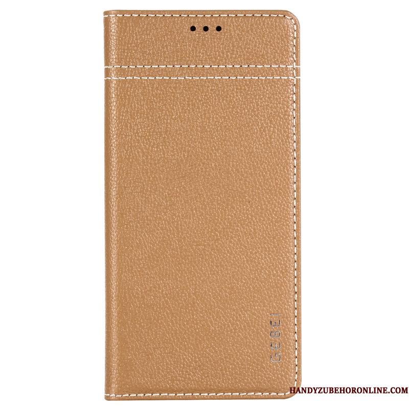 Samsung Galaxy Note 10 Lædertaske Folio Stjerne Telefon Etui Khaki