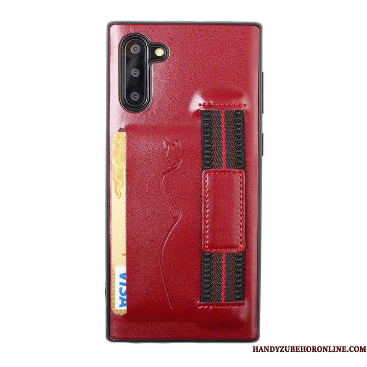 Samsung Galaxy Note 10 Rød Blød Stjerne Kort Cover Telefon Etui