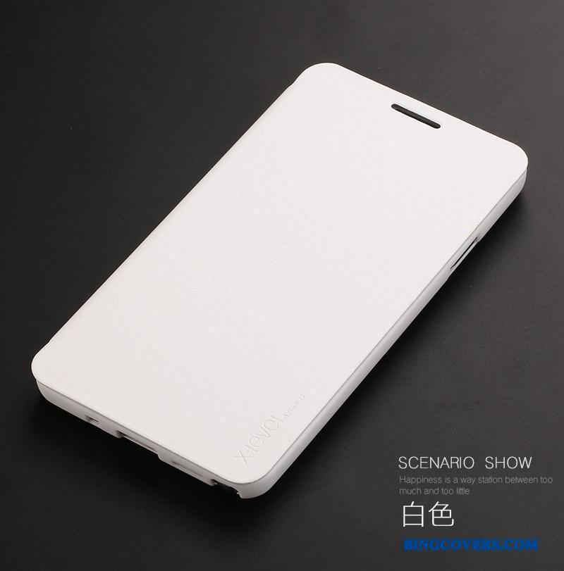 Samsung Galaxy Note 3 Alt Inklusive Hvid Lædertaske Telefon Etui Stjerne Tynd Cover