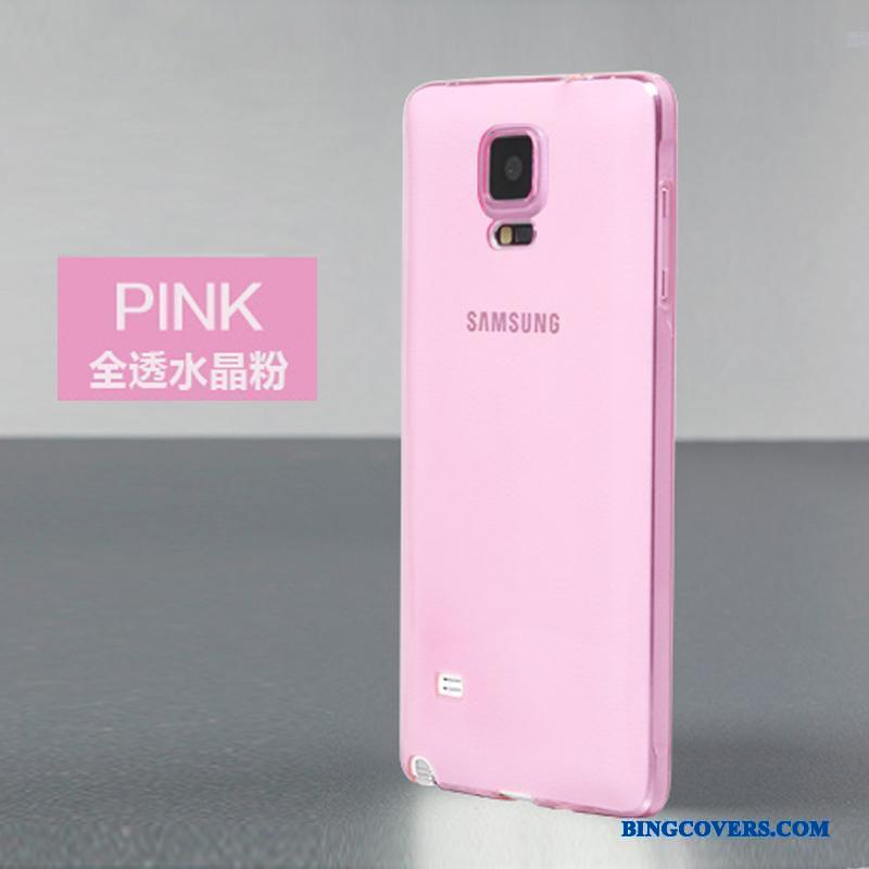Samsung Galaxy Note 4 Blød Cover Stjerne Lyserød Telefon Etui Anti-fald Tynd