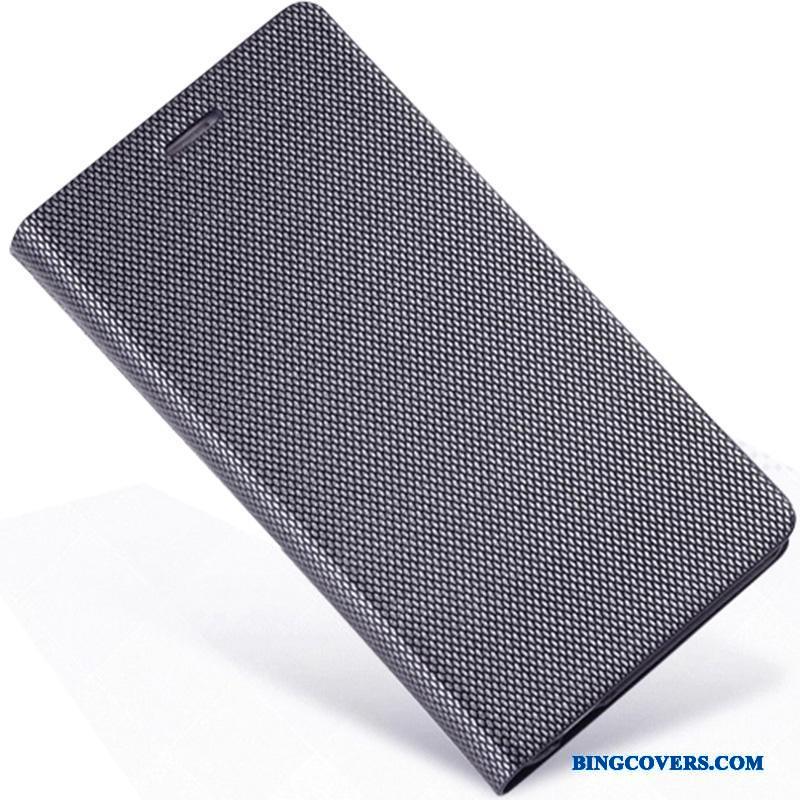 Samsung Galaxy Note 4 Etui Sølv Ægte Læder Clamshell Tynde Cover Stjerne Lædertaske