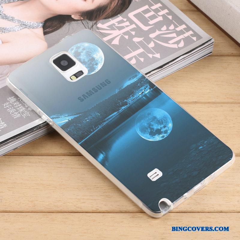 Samsung Galaxy Note 4 Etui Trend Alt Inklusive Stjerne Gennemsigtig Blå Blød Kreativ