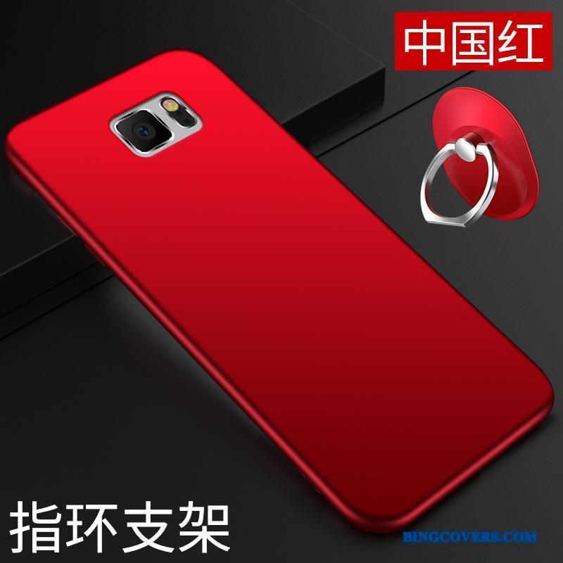 Samsung Galaxy Note 5 Etui Anti-fald Rød Ny Beskyttelse Cover Stjerne Tynd