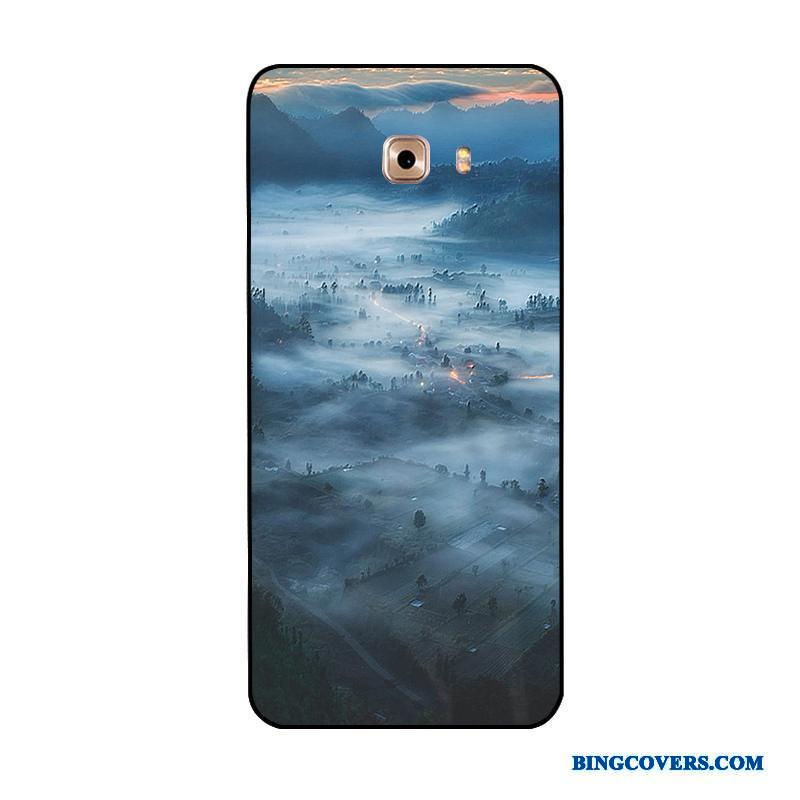Samsung Galaxy Note 8 Blå Stjerne Cover Beskyttelse Relief Scenery Telefon Etui