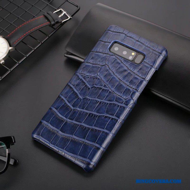 Samsung Galaxy Note 8 Luksus Blå Anti-fald Telefon Etui Cover Stjerne Af Personlighed