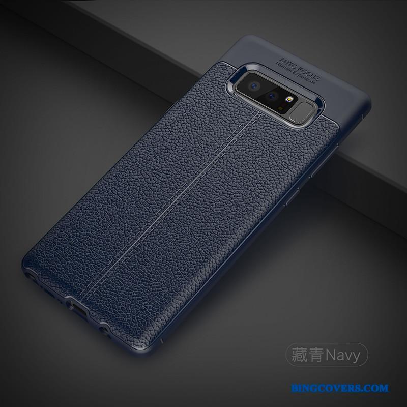 Samsung Galaxy Note 8 Telefon Etui Alt Inklusive Stjerne Beskyttelse Kreativ Blå Blød