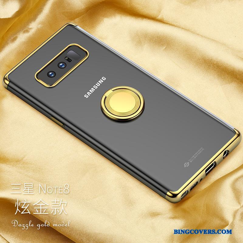 Samsung Galaxy Note 8 Telefon Etui Support Cover Gul Guld Stjerne Alt Inklusive