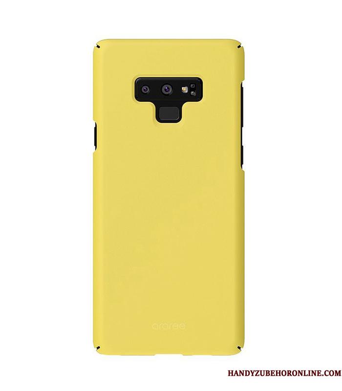 Samsung Galaxy Note 9 Stjerne Etui Gennemsigtig Anti-fald Ægte Solid Farve Gul