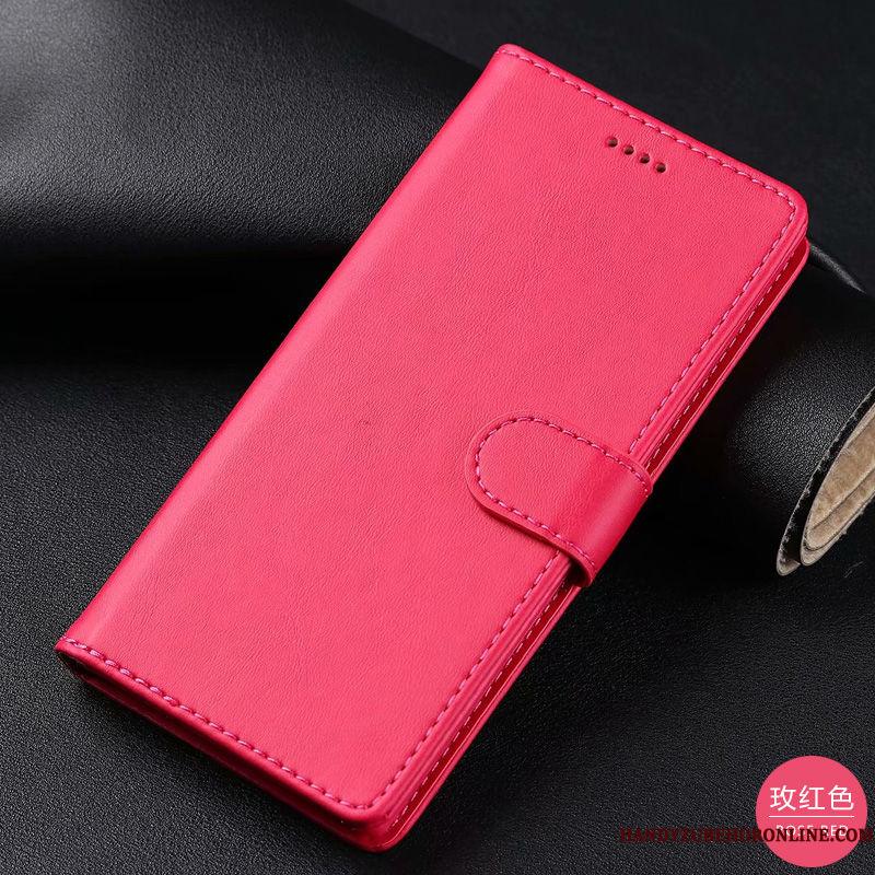Samsung Galaxy S10 5g Mobiltelefon Rød Folio Stjerne Etui Cover Lædertaske