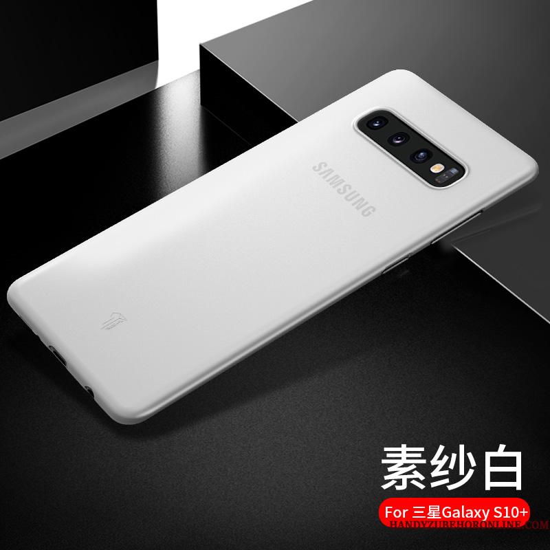 Samsung Galaxy S10+ Hvid Cover Blød Telefon Etui Alt Inklusive Trend Tynd