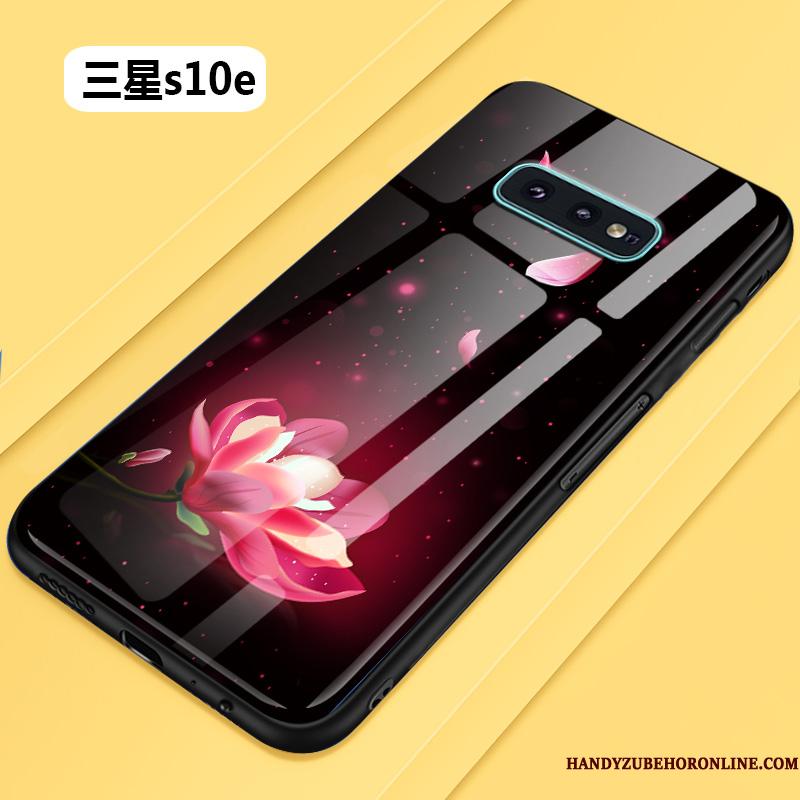 Samsung Galaxy S10e Cover Af Personlighed Glas Kreativ Telefon Etui Rød Anti-fald