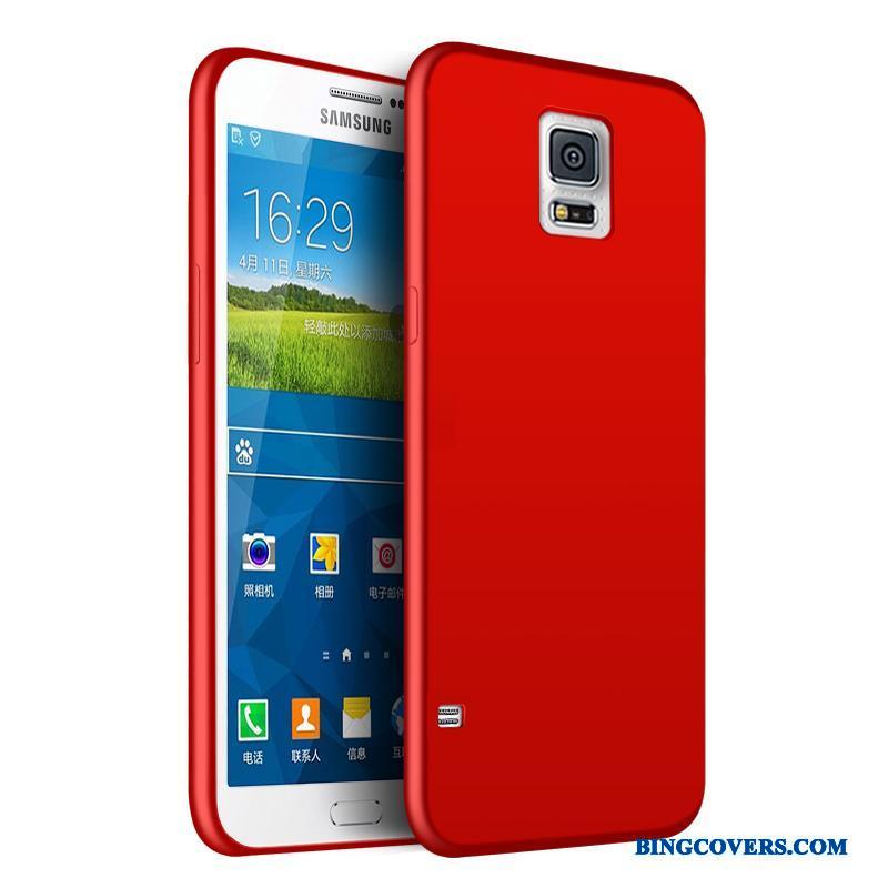 Samsung Galaxy S5 Etui Rød Blød Beskyttelse Anti-fald Cover Alt Inklusive
