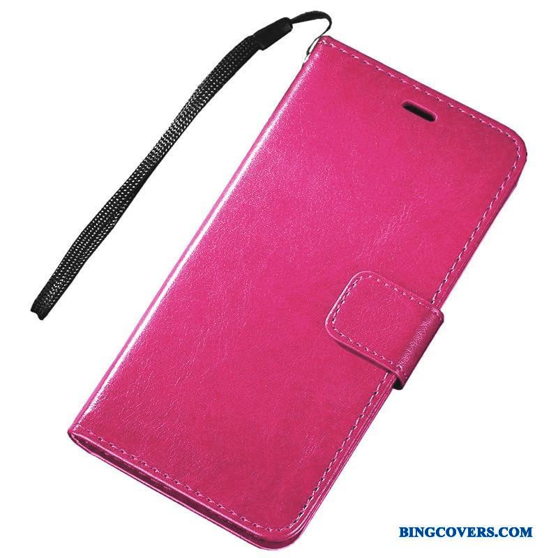 Samsung Galaxy S6 Edge Stjerne Cover Beskyttelse Etui Lædertaske Folio Rød