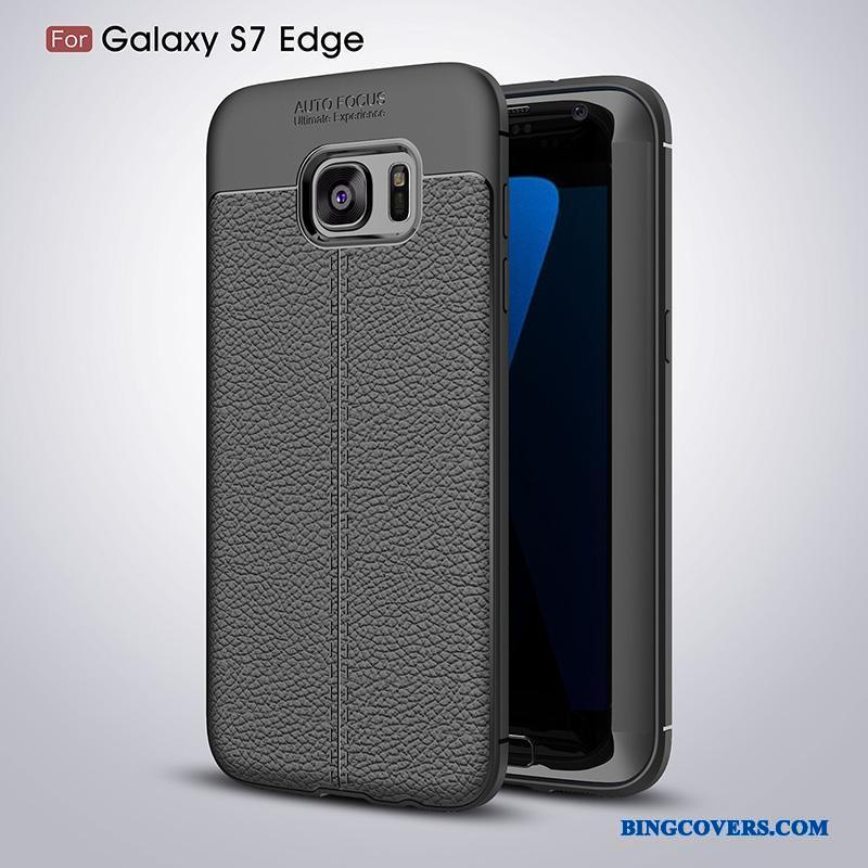 Samsung Galaxy S7 Edge Af Personlighed Telefon Etui Sort Blød Kreativ Anti-fald Silikone