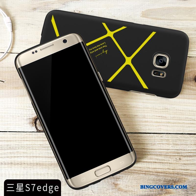 Samsung Galaxy S7 Edge Gul Telefon Etui Cover Stjerne Anti-fald Beskyttelse