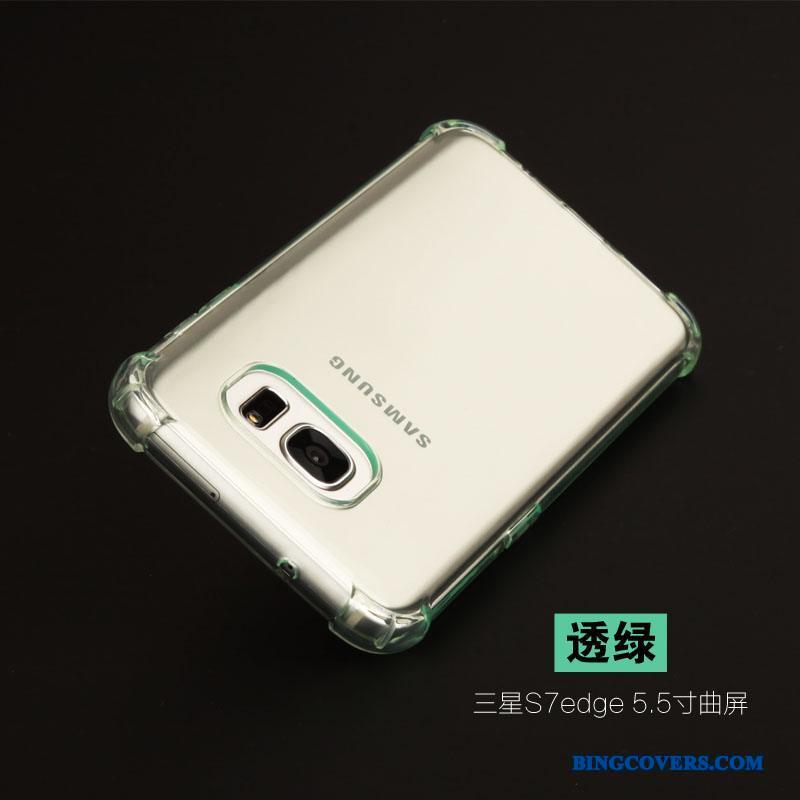 Samsung Galaxy S7 Edge Let Tynd Cover Grøn Telefon Etui Gasbag Blød Silikone