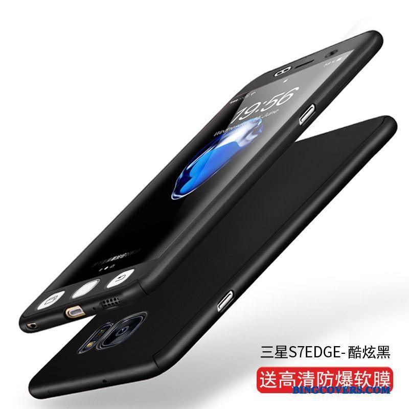 Samsung Galaxy S7 Edge Stjerne Cover Alt Inklusive Sort Telefon Etui Anti-fald