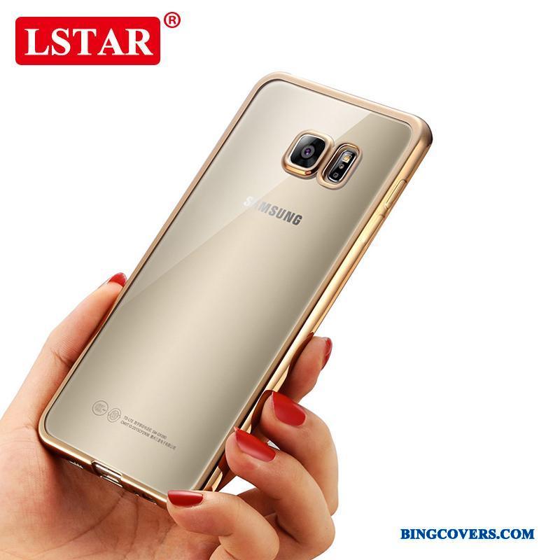 Samsung Galaxy S7 Edge Telefon Etui Guld Stjerne Cover Anti-fald Silikone Blød