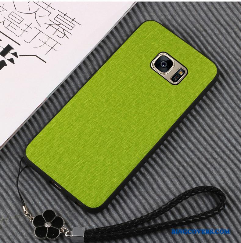Samsung Galaxy S7 Mobiltelefon Etui Alt Inklusive Blød Beskyttelse Grøn Silikone