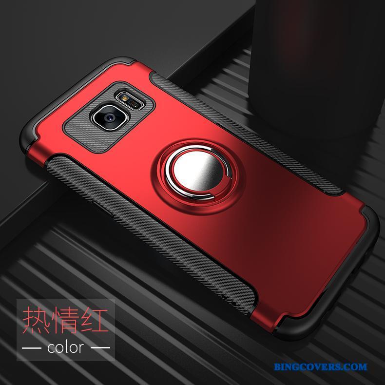 Samsung Galaxy S7 Silikone Telefon Etui Rød Kreativ Stjerne Cover Beskyttelse