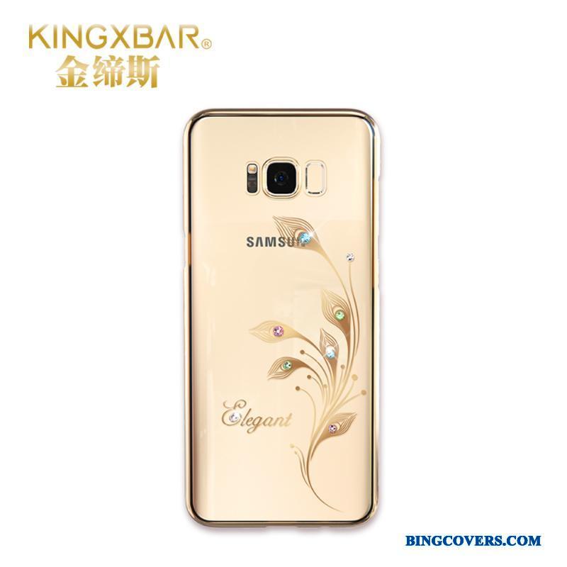 Samsung Galaxy S8+ Beskyttelse Guld Stjerne Anti-fald Tynd Gennemsigtig Telefon Etui