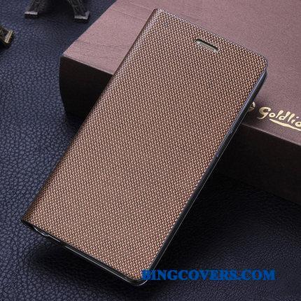 Samsung Galaxy S8+ Cover Beskyttelse Silikone Telefon Etui Lædertaske Guld Business