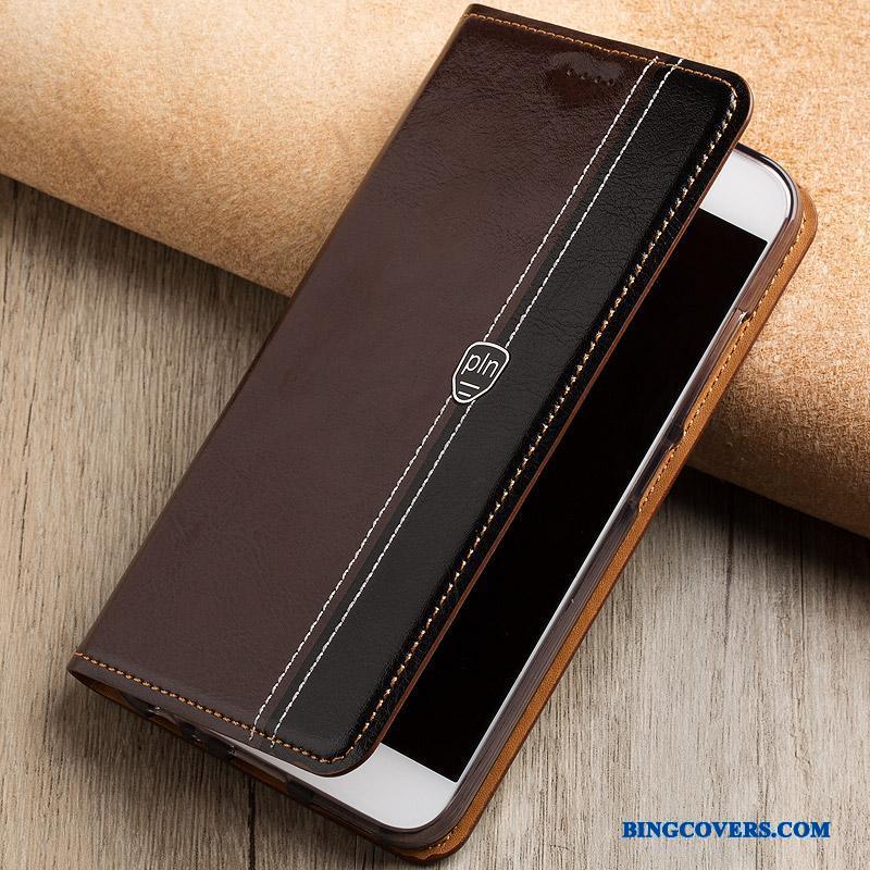 Samsung Galaxy S8+ Cover Telefon Etui Ægte Læder Lædertaske Anti-fald Mobiltelefon Stjerne