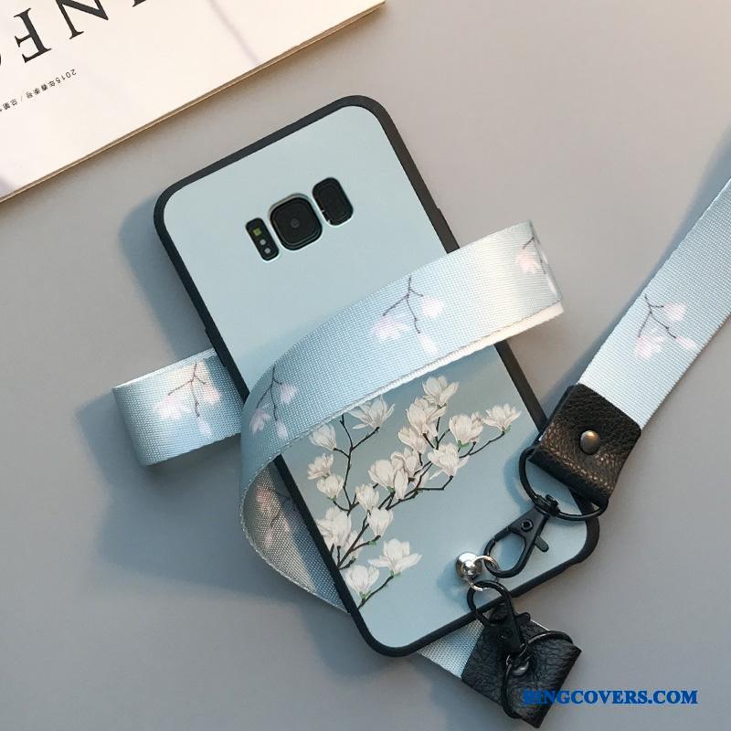 Samsung Galaxy S8+ Etui Beskyttelse Cover Anti-fald Stjerne Lyseblå Alt Inklusive Silikone
