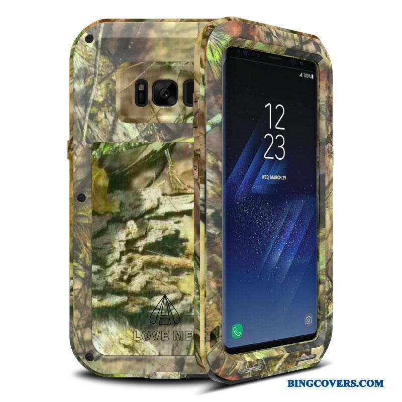 Samsung Galaxy S8+ Etui Stjerne Anti-fald Af Personlighed Metal Camouflage Kreativ Trend