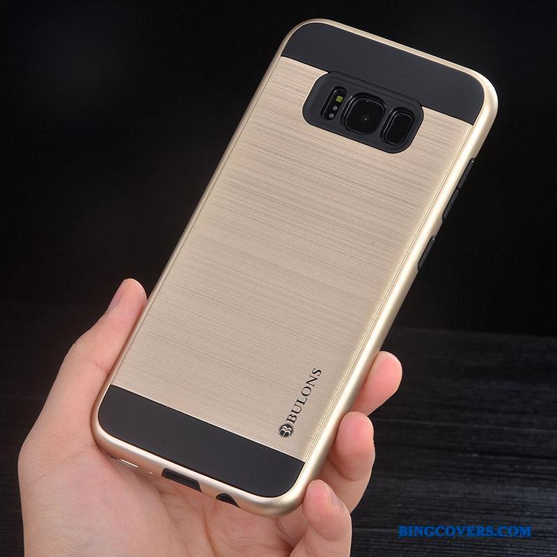 Samsung Galaxy S8+ Klud Af Personlighed Alt Inklusive Telefon Etui Guld Anti-fald Silikone