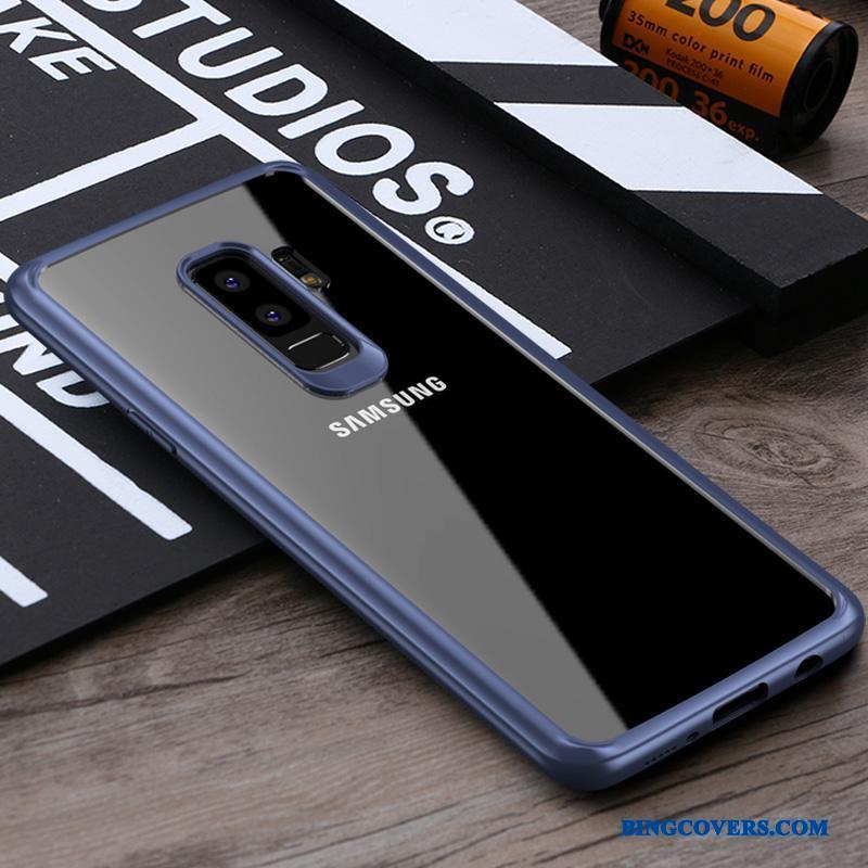 Samsung Galaxy S9+ Blå Cover Gennemsigtig Elegante Alt Inklusive Telefon Etui Stjerne