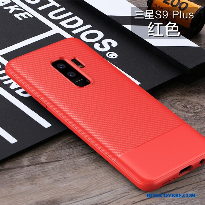 Samsung Galaxy S9+ Blød Kreativ Stjerne Etui Cover Rød Anti-fald