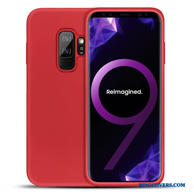 Samsung Galaxy S9+ Cover Silikone Anti-fald Beskyttelse Alt Inklusive Rød Telefon Etui