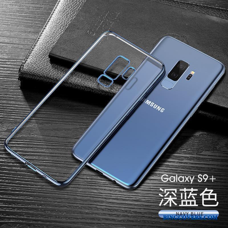 Samsung Galaxy S9+ Etui Mørkeblå Stjerne Tynd Alt Inklusive Cover Anti-fald Beskyttelse