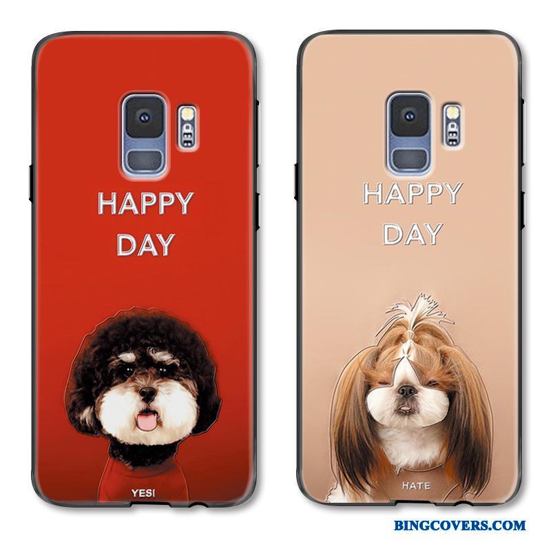 Samsung Galaxy S9+ Etui Smuk Malet Rød Cartoon Stjerne Beskyttelse Cover