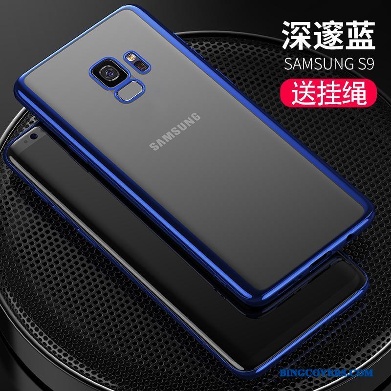 Samsung Galaxy S9 Etui Tynd Gennemsigtig Cover Silikone Anti-fald Beskyttelse Blå