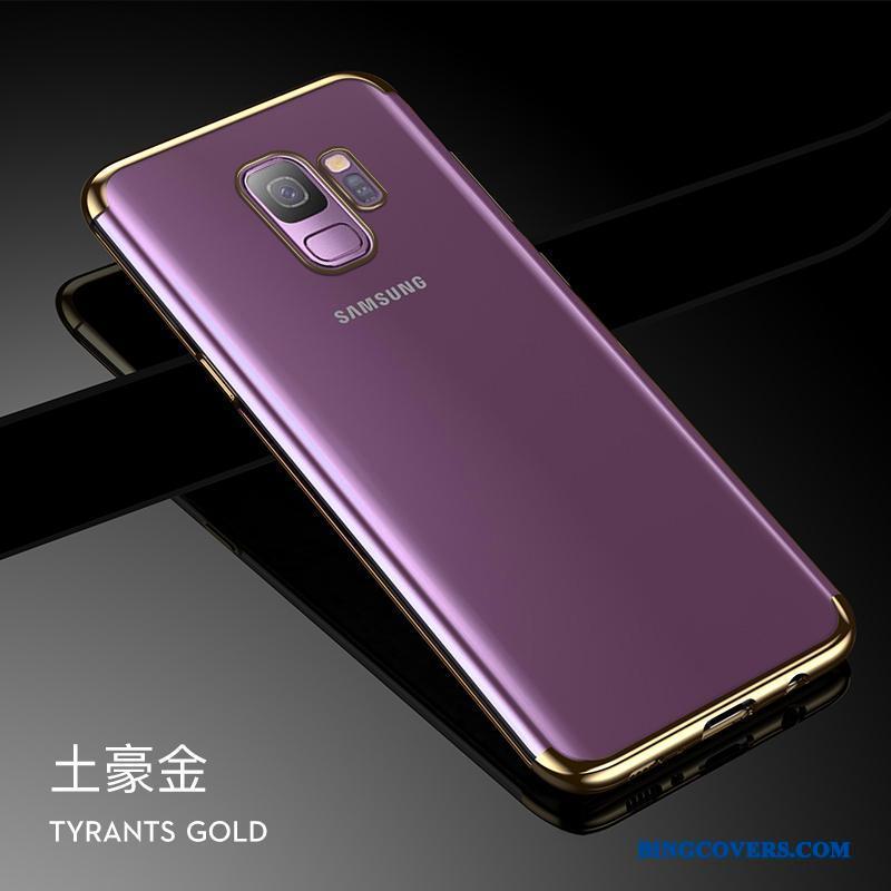 Samsung Galaxy S9 Guld Blød Telefon Etui Stjerne Gennemsigtig Tynd Cover