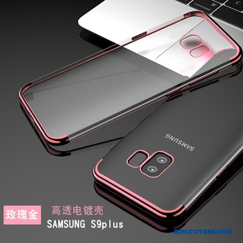 Samsung Galaxy S9+ Stjerne Tynd Alt Inklusive Gennemsigtig Telefon Etui Trendy Silikone