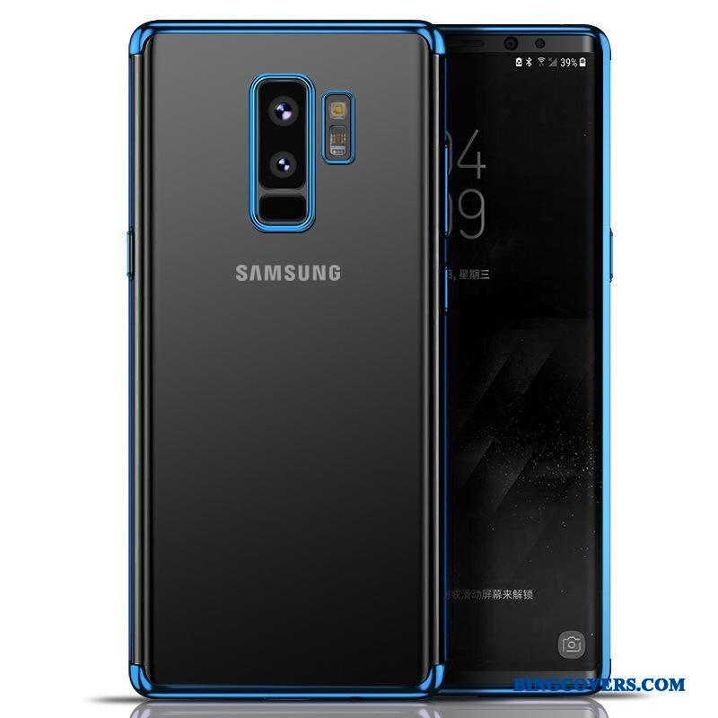 Samsung Galaxy S9 Telefon Etui Blå Anti-fald Cover Blød Alt Inklusive Gennemsigtig